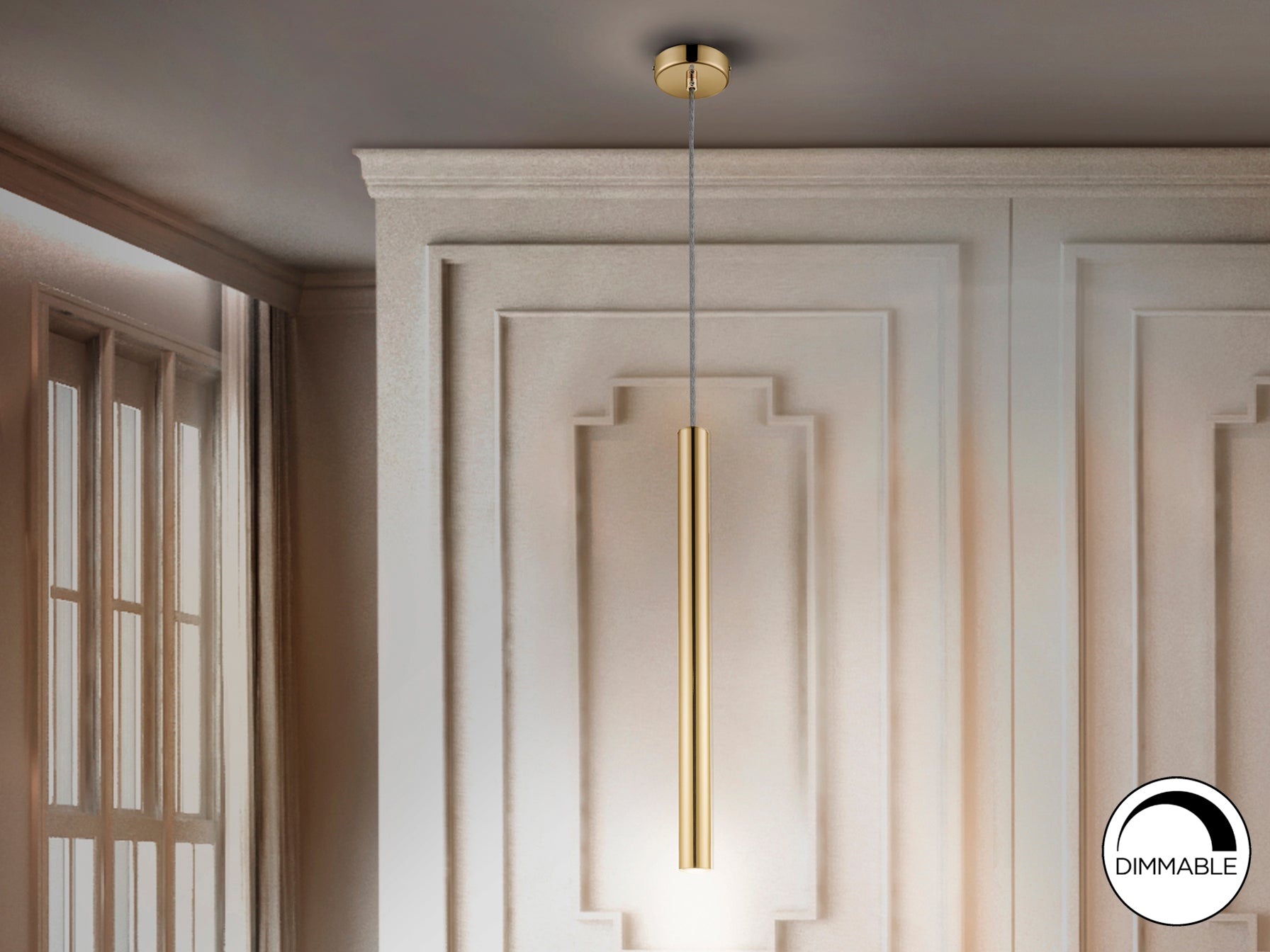 Lámpara LED Moderna Oro - Schuller Varas | luzguru.com