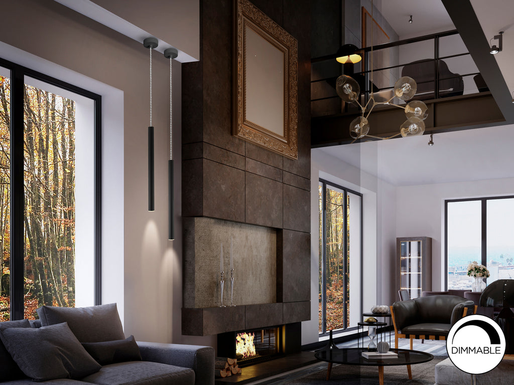 Lámpara LED Moderna Negra - Schuller Varas | luzguru.com