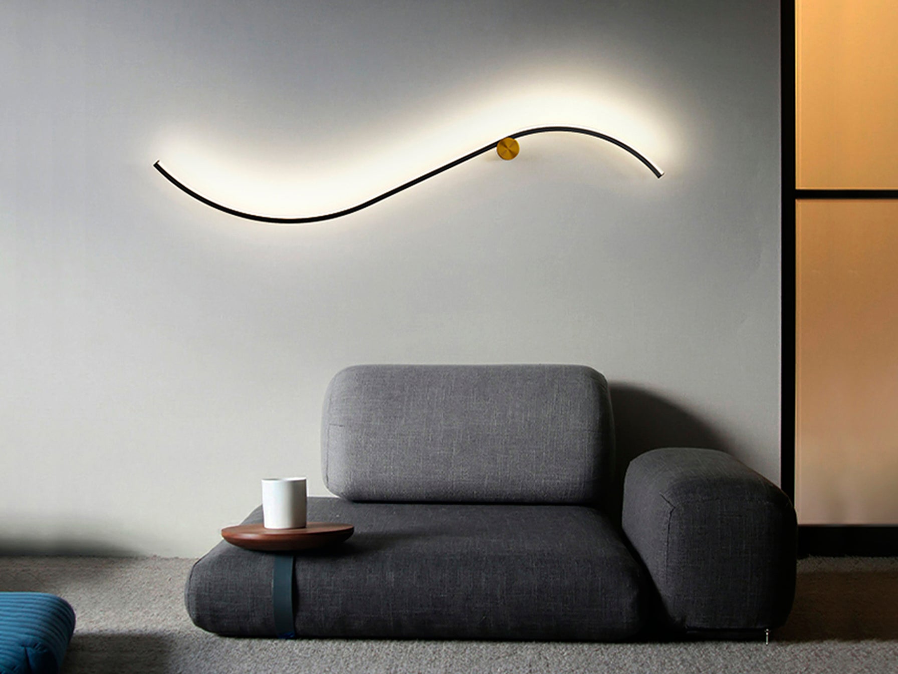 Aplique de Pared Negro Oro - Schuller Siloe - Calidad Premium | luzguru.com