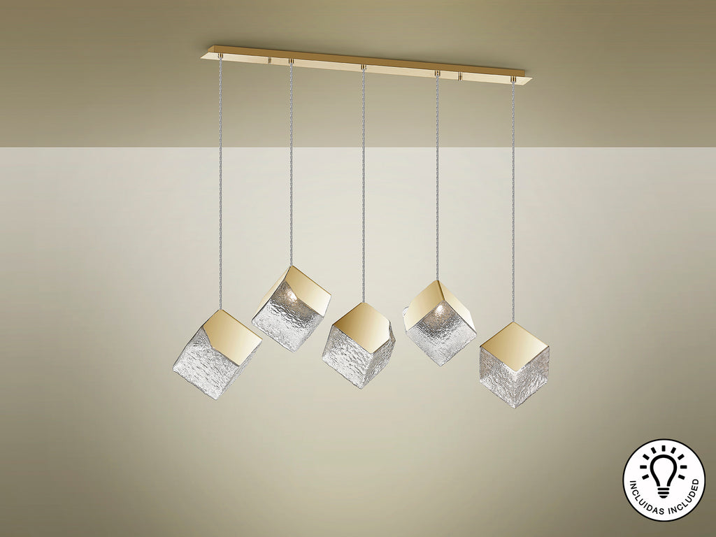 Lámpara de techo Priscila Oro - Schuller - Calidad Premium | luzguru.com