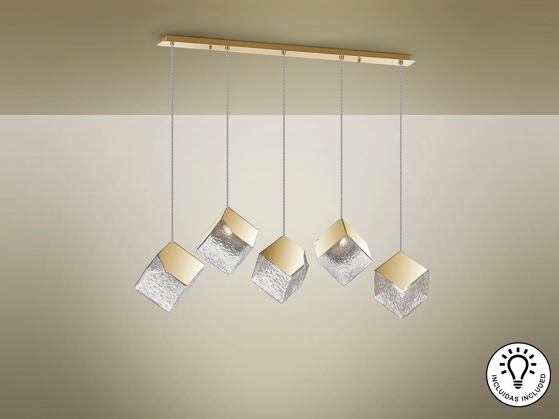 Lámpara de techo Priscila Oro - Schuller - Calidad Premium | luzguru.com