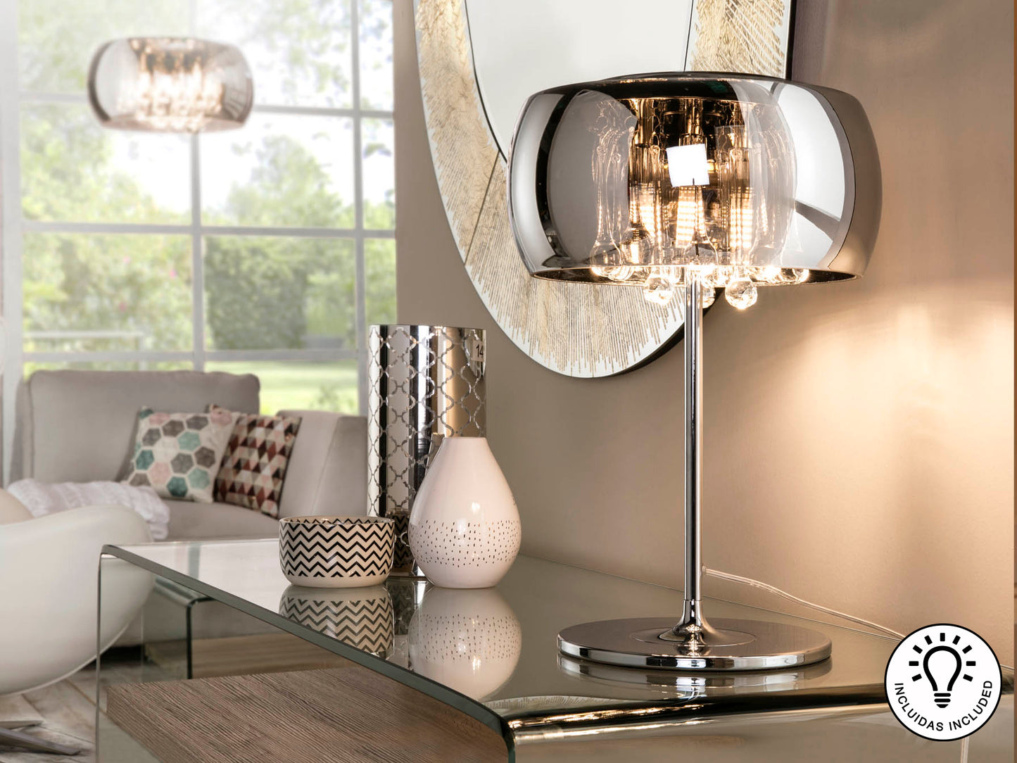 Lámpara Sobremesa Schuller Argos - Diseño Moderno | luzguru.com