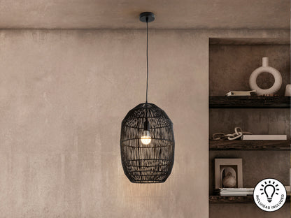 Lámpara de Techo Negra Tizne - Schuller - Diseño Elegante | luzguru.com