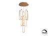 Lámpara de techo Schuller Colette 787594 - Oro Rosa - 9 luces LED - luzguru.com