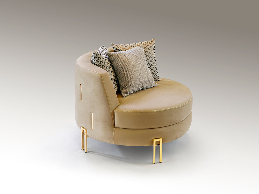 Sillón Viena Beige-Oro | Schuller | Ref: 8811035 | luzguru.com