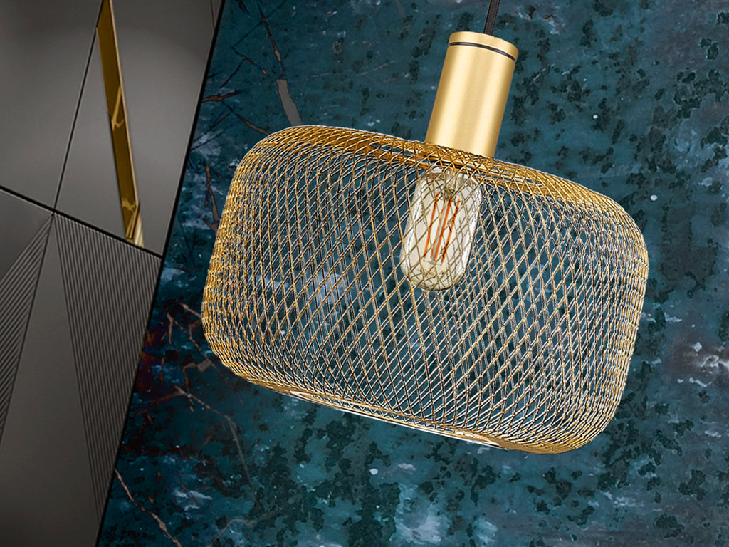 Lámpara de Metal Oro Osiris - Schuller - Calidad Premium | luzguru.com