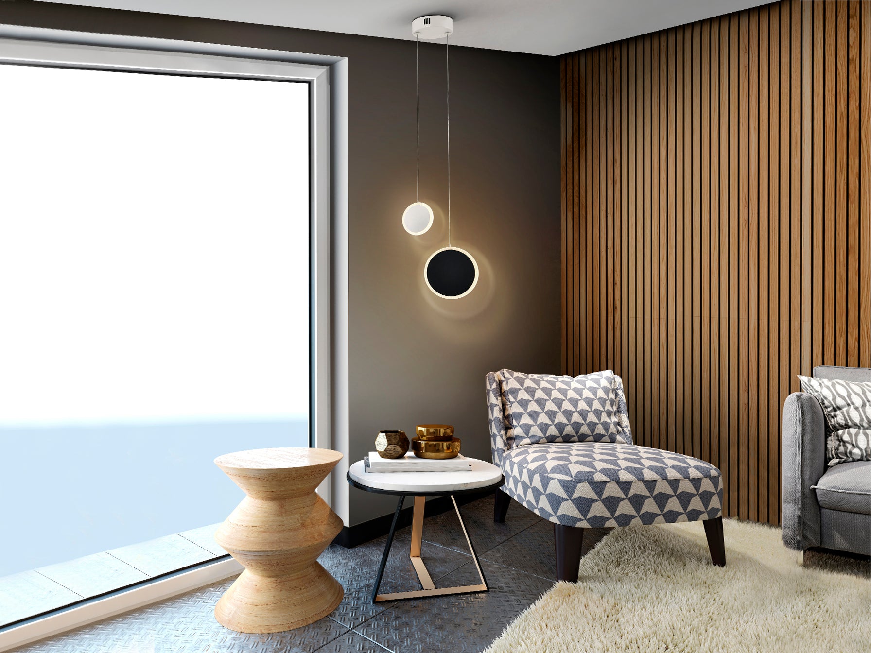 Lámpara Colgante Schuller Duo - Diseño Moderno | luzguru.com