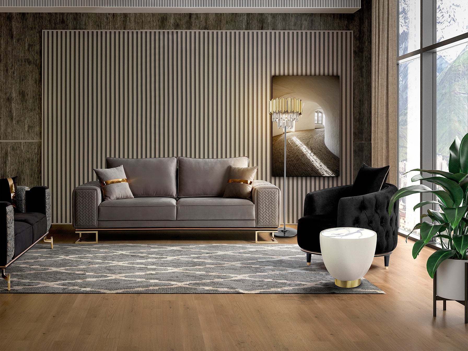 Mesa Auxiliar Schuller Candy - Diseño Moderno | luzguru.com