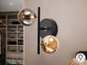 Schuller 439749 - Aplique de pared Dark - Negro y Latón - luzguru.com
