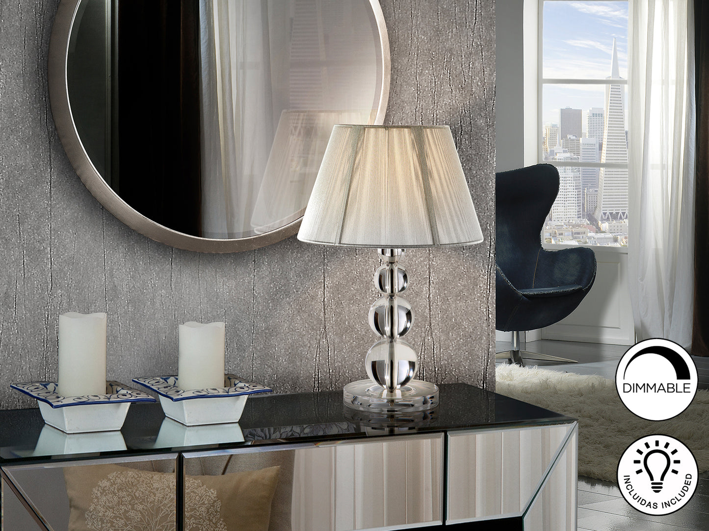 Sobremesa Mercury - Lámpara Moderna Schuller | luzguru.com