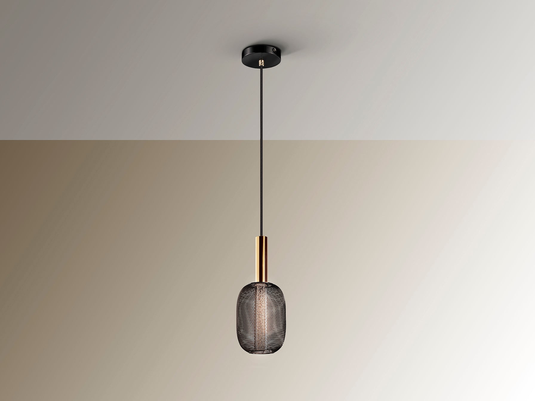 Lámpara MICRON Oro Negro - Schuller - Iluminación Moderna | luzguru.com