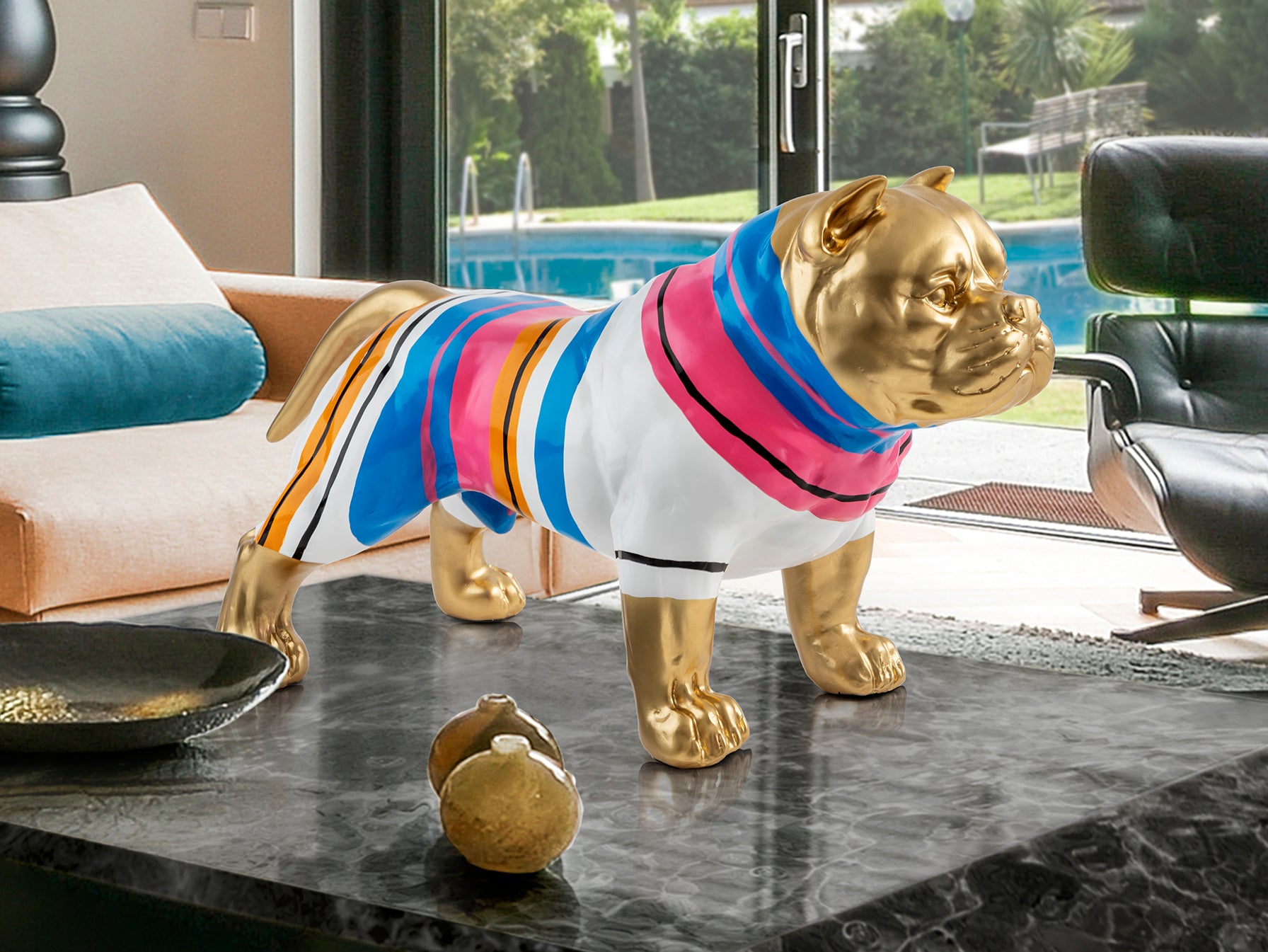 Figura decorativa Pitbull Schuller - Calidad Premium | luzguru.com