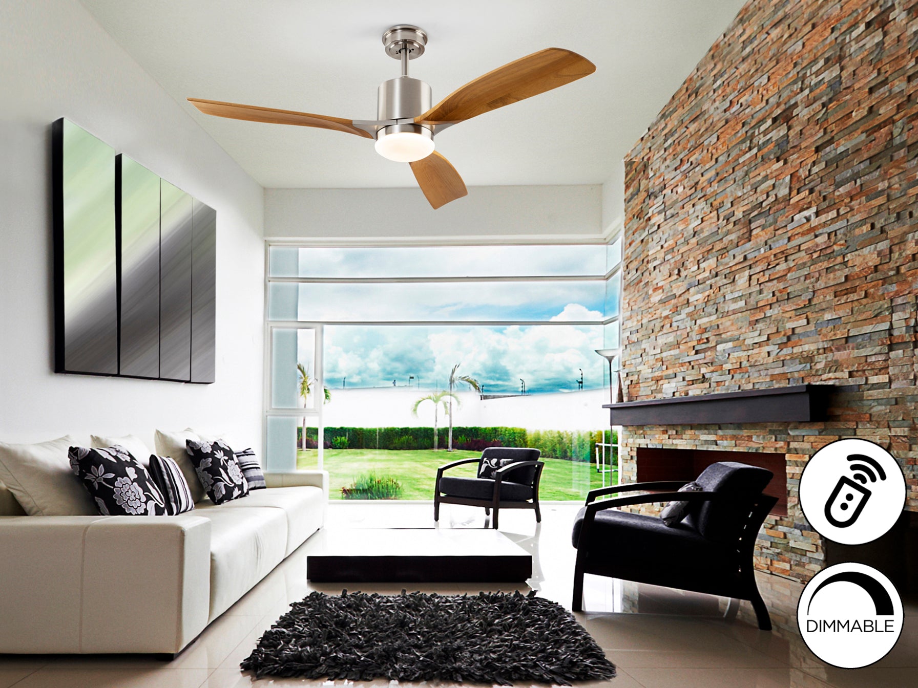 Ventilador Techo Anemos - Schuller - Diseño Moderno y Eficiente | luzguru.com