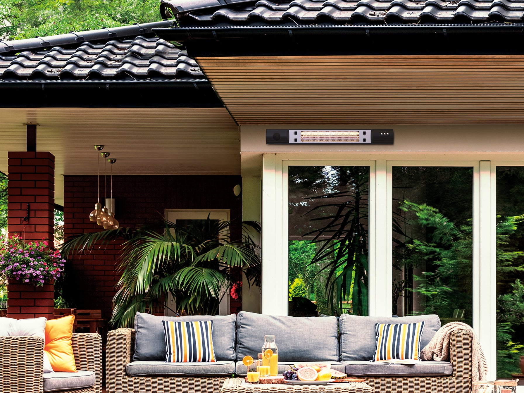 Estufa de Pared Schuller Heat Music 1500W - Negra - luzguru.com