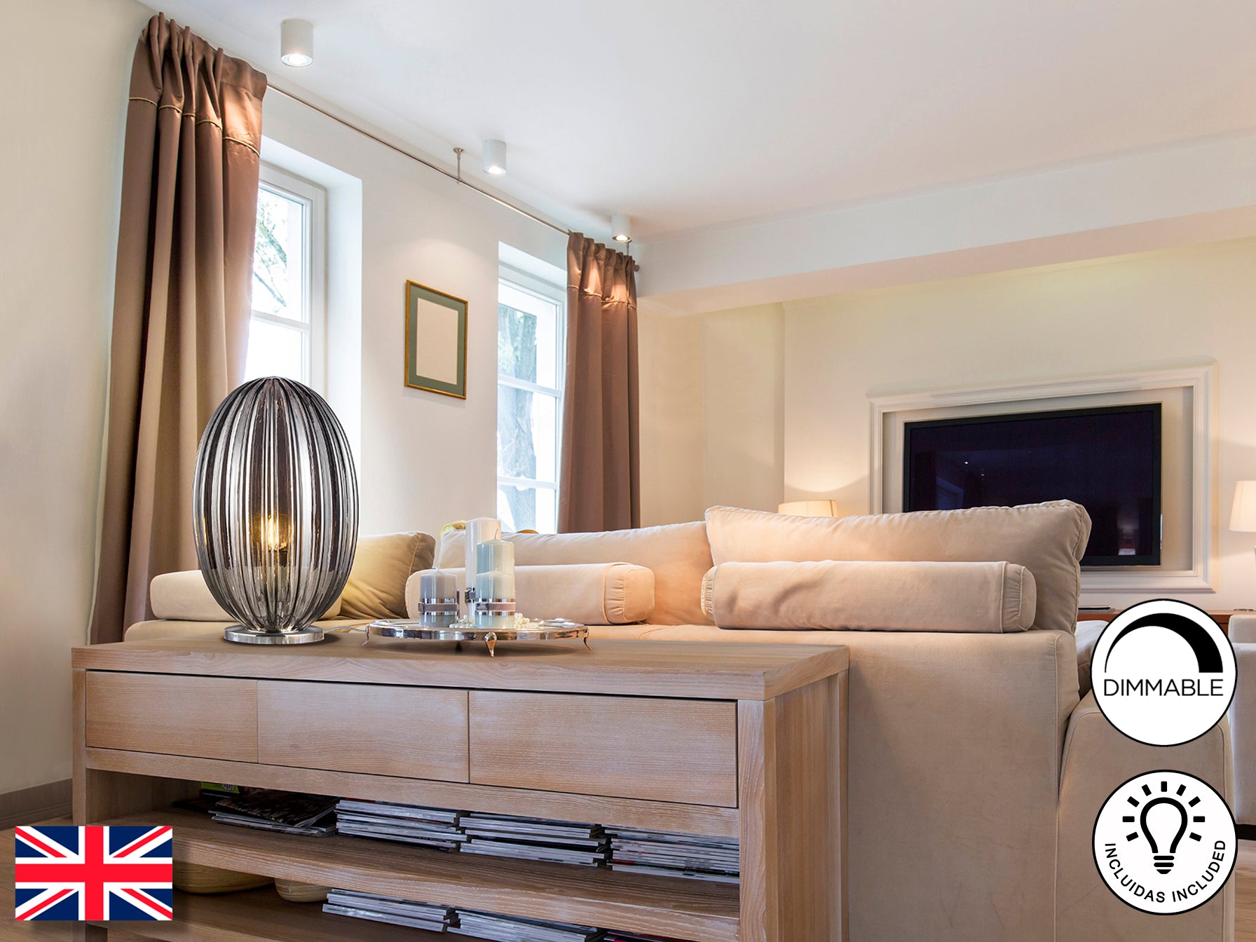 Lámpara Sobremesa Ovila - Schuller - Diseño Moderno | luzguru.com