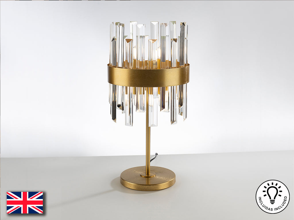 Lámpara Sobremesa Oro - Schuller Grace - Calidad Premium | luzguru.com