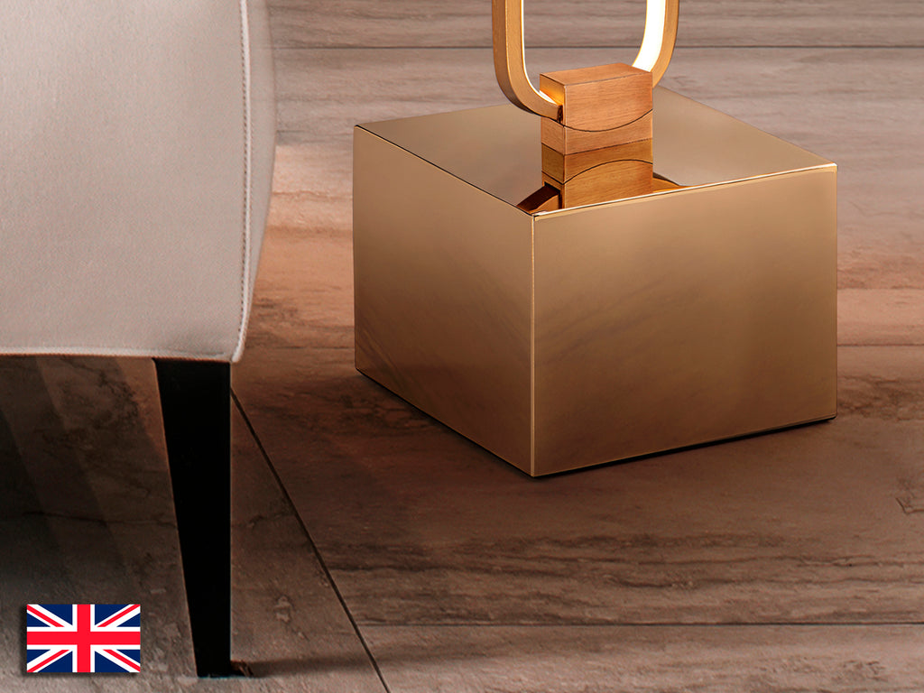 Lámpara de Pie Schuller Colette - Oro Rosa | Diseño Moderno | luzguru.com