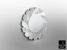 Schuller 678322 - Espejo Flavia Ø100cm Plata - luzguru.com