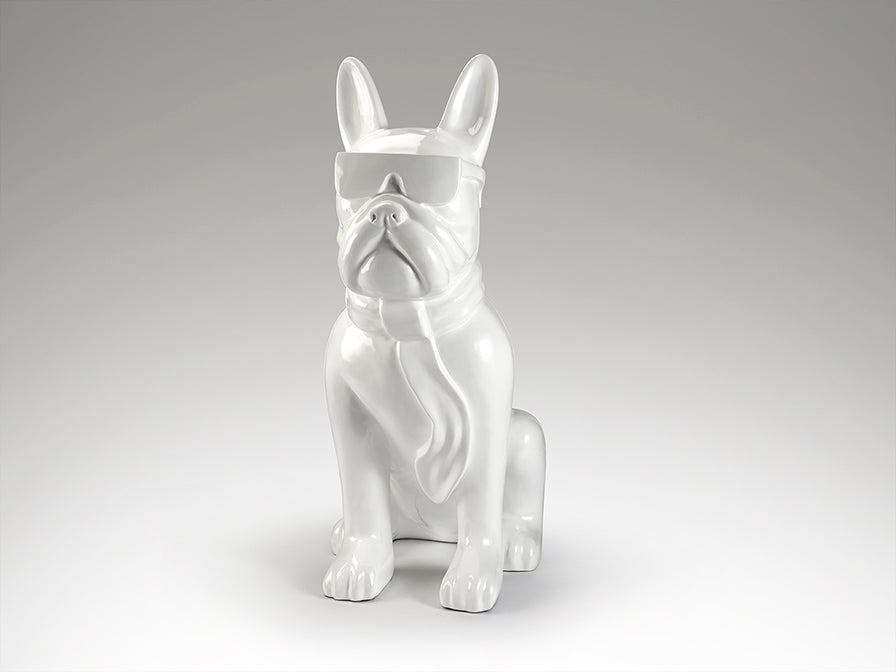 Schuller 722599 - Figura Bulldog Francés Grande Blanca - luzguru.com
