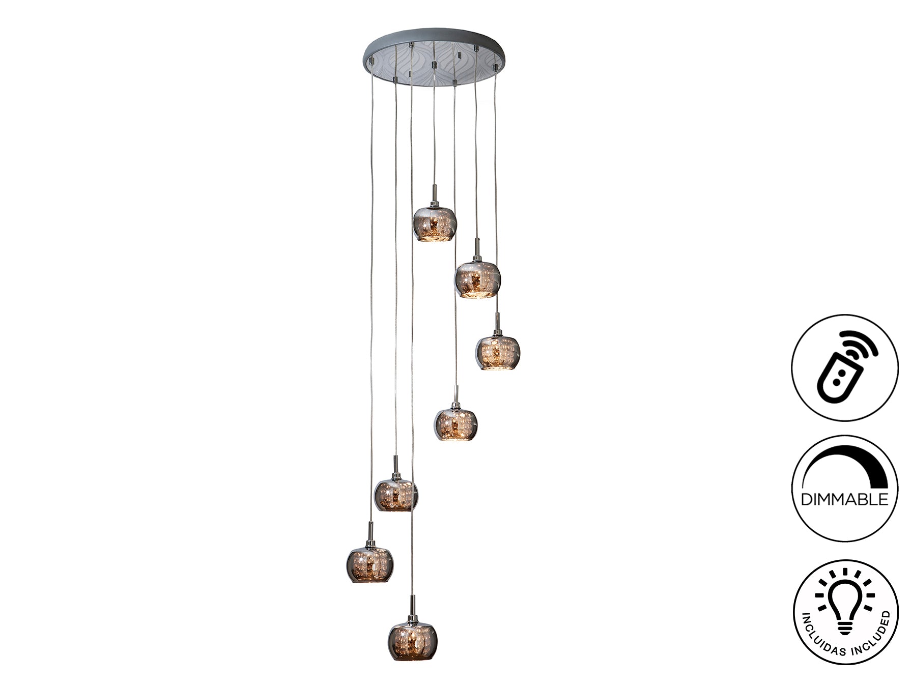 Schuller 193453 - Colgante Arián 7 Luces - luzguru.com