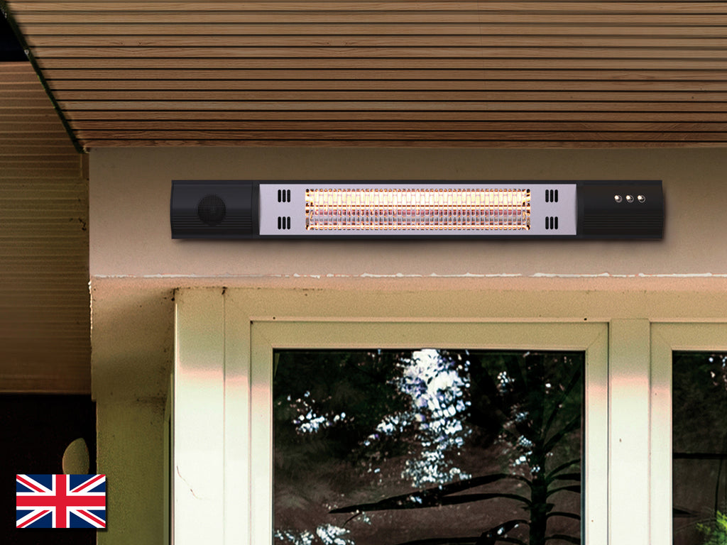 Estufa de Pared Schuller Heat Music 1500W - Negra - luzguru.com