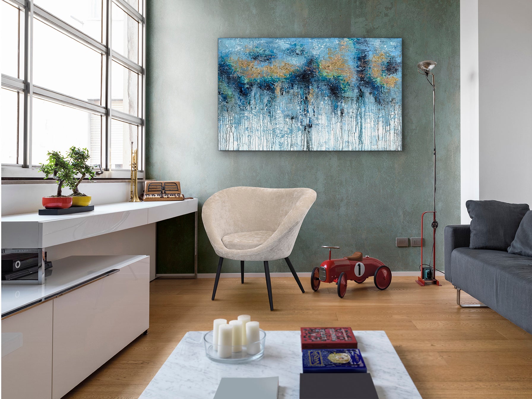 Butaca Moderna Negro Beige - Schuller Ozome - Calidad Premium | luzguru.com