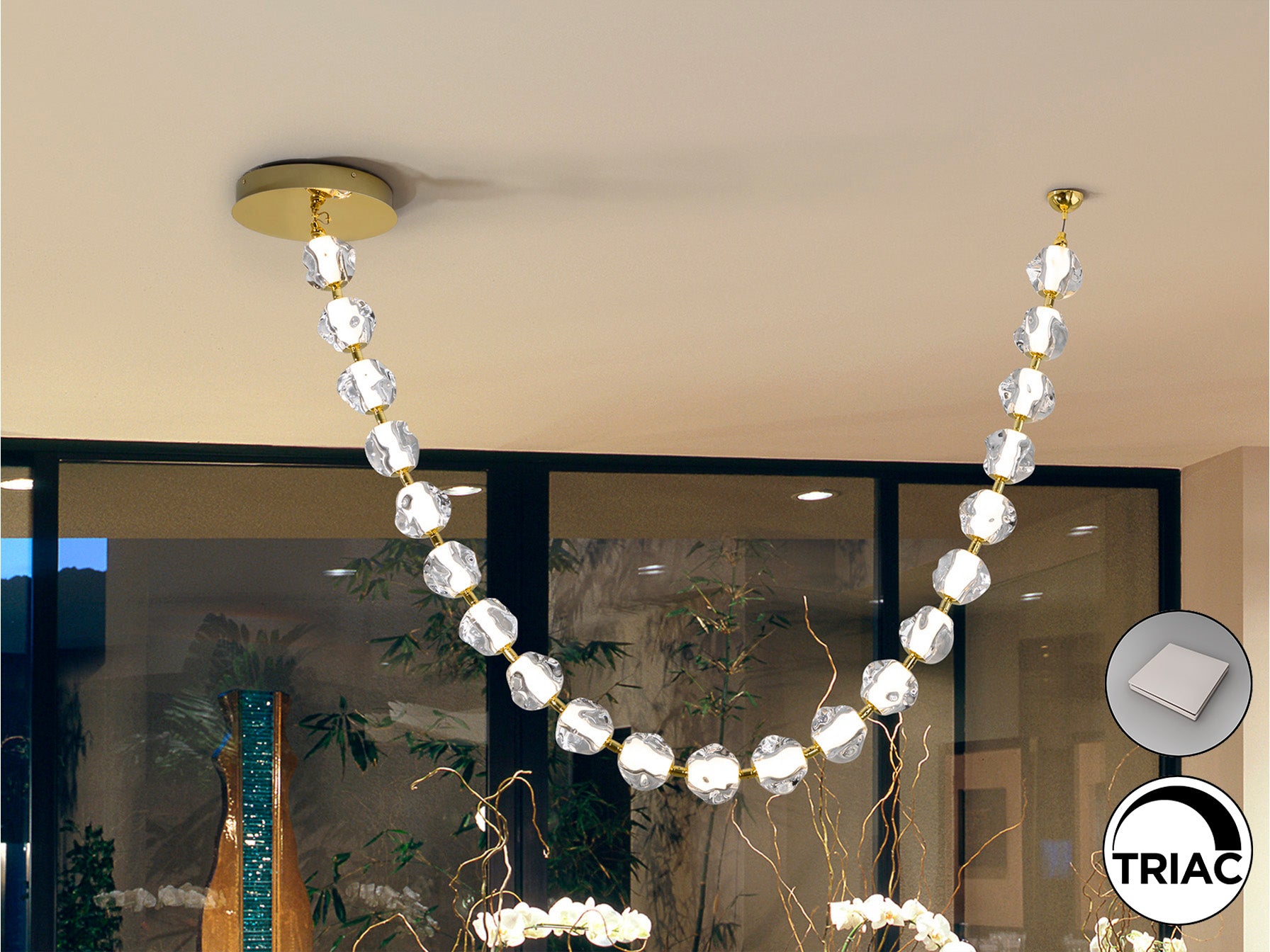 SCHULLER 448796 - Lampara Zaria II Dorado - LUZGURÚ