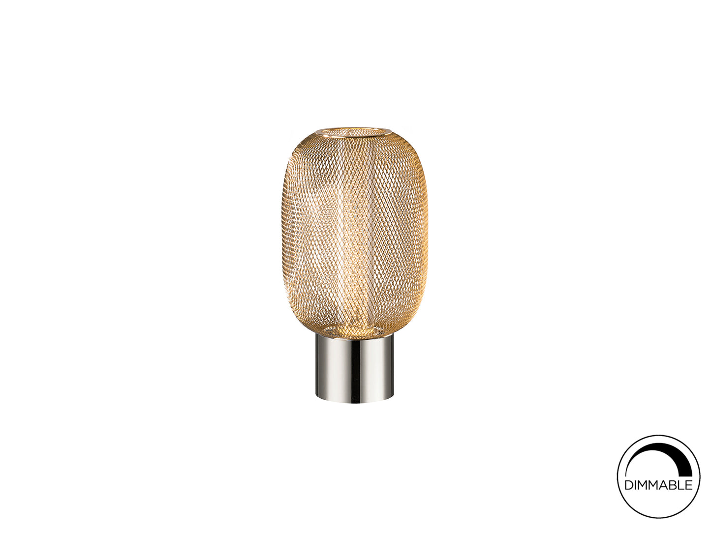 Lámpara Sobremesa Cromo Oro - Schuller Micrón - Diseño Elegante | luzguru.com