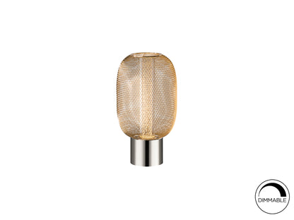 Lámpara Sobremesa Cromo Oro - Schuller Micrón - Diseño Elegante | luzguru.com