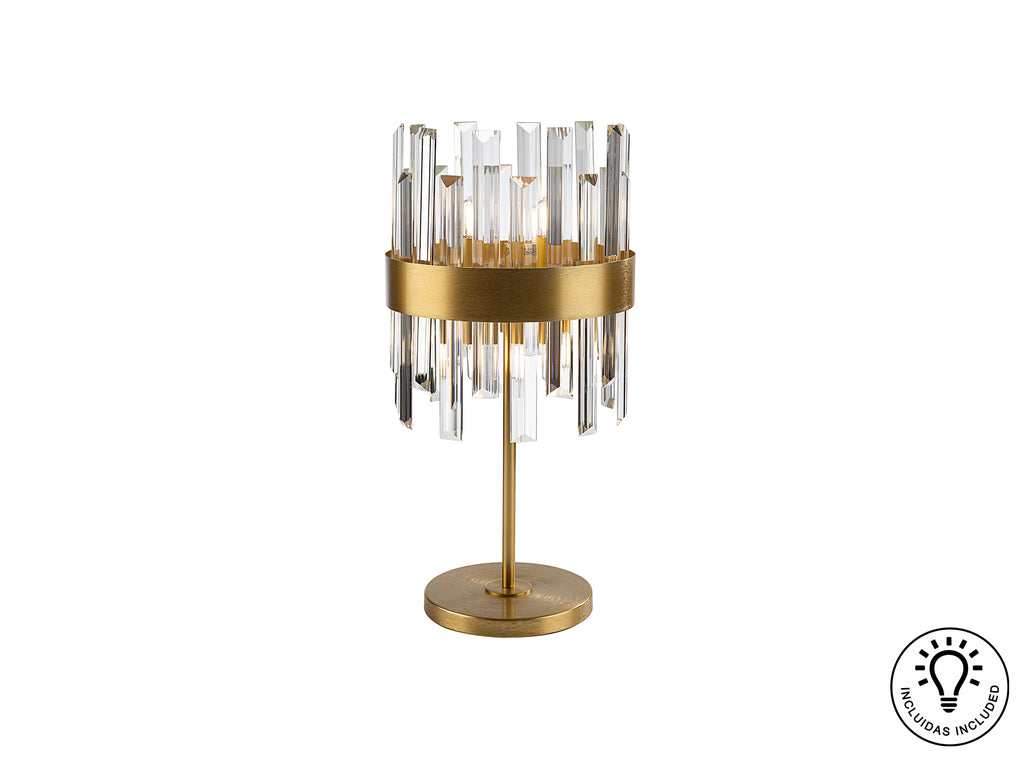 Lámpara Sobremesa Oro - Schuller Grace - Calidad Premium | luzguru.com