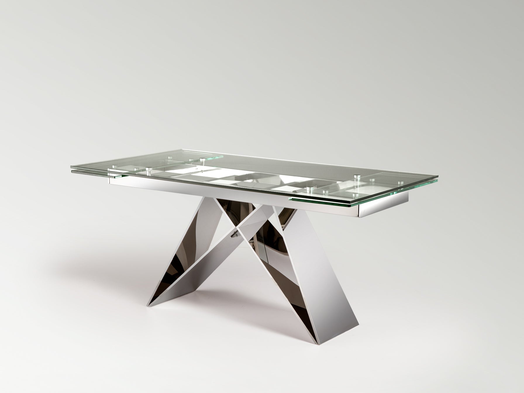Mesa Comedor Extensible Acero - Schuller Mika - Calidad Premium | luzguru.com