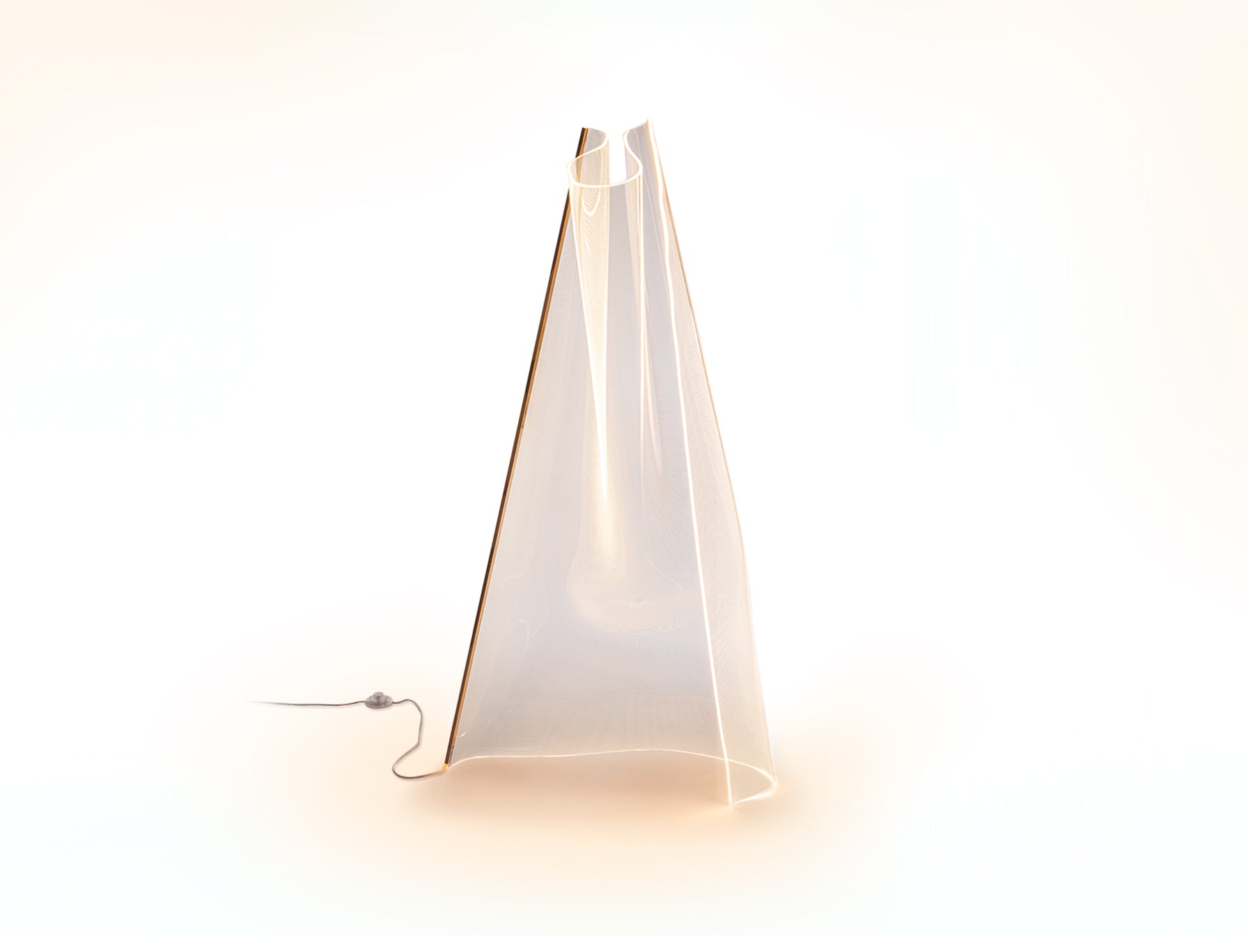 Lámpara de Pie Moderna Oro Rosa - Schuller Velos | luzguru.com