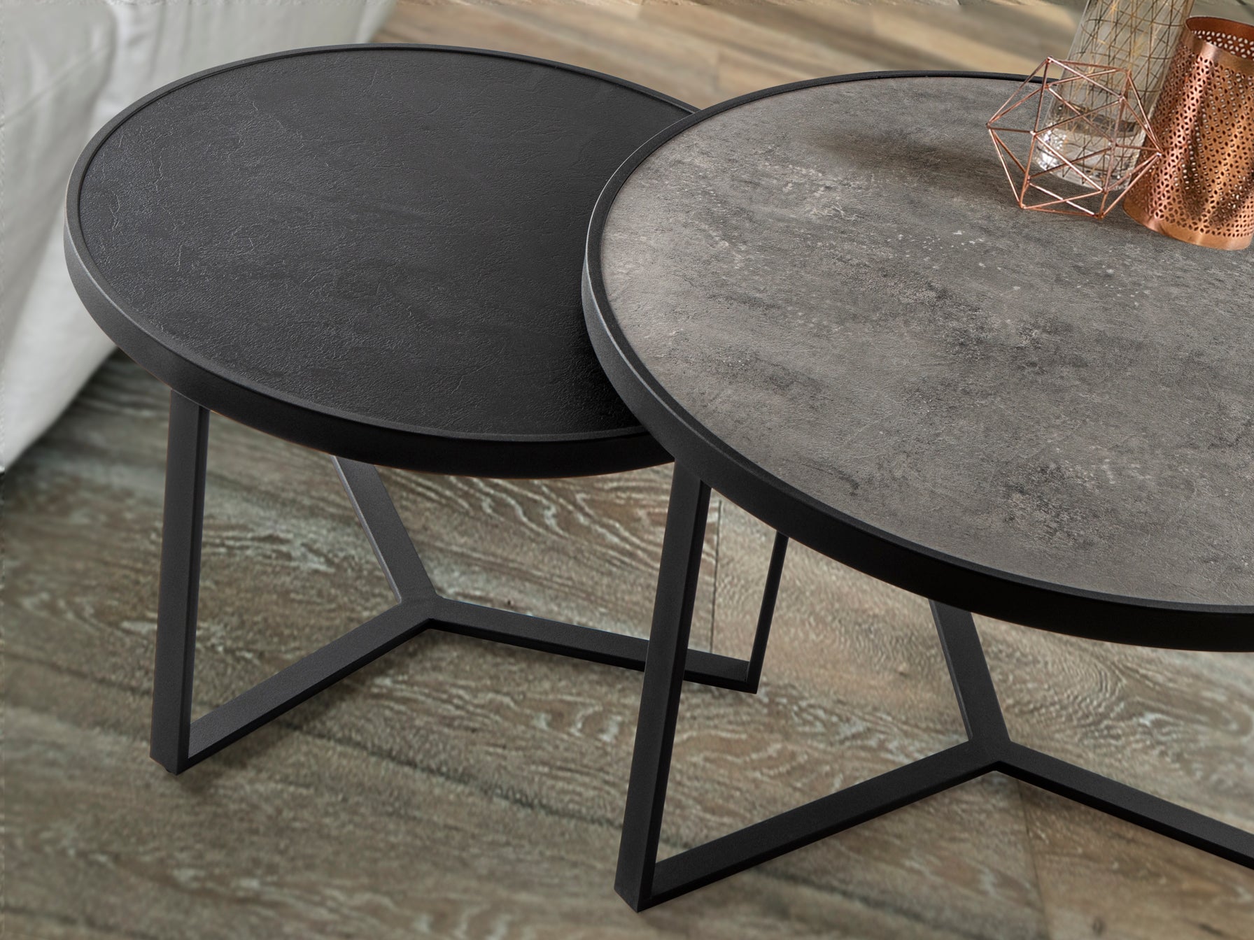 Mesas Auxiliares Schuller Naira - Diseño Moderno | luzguru.com