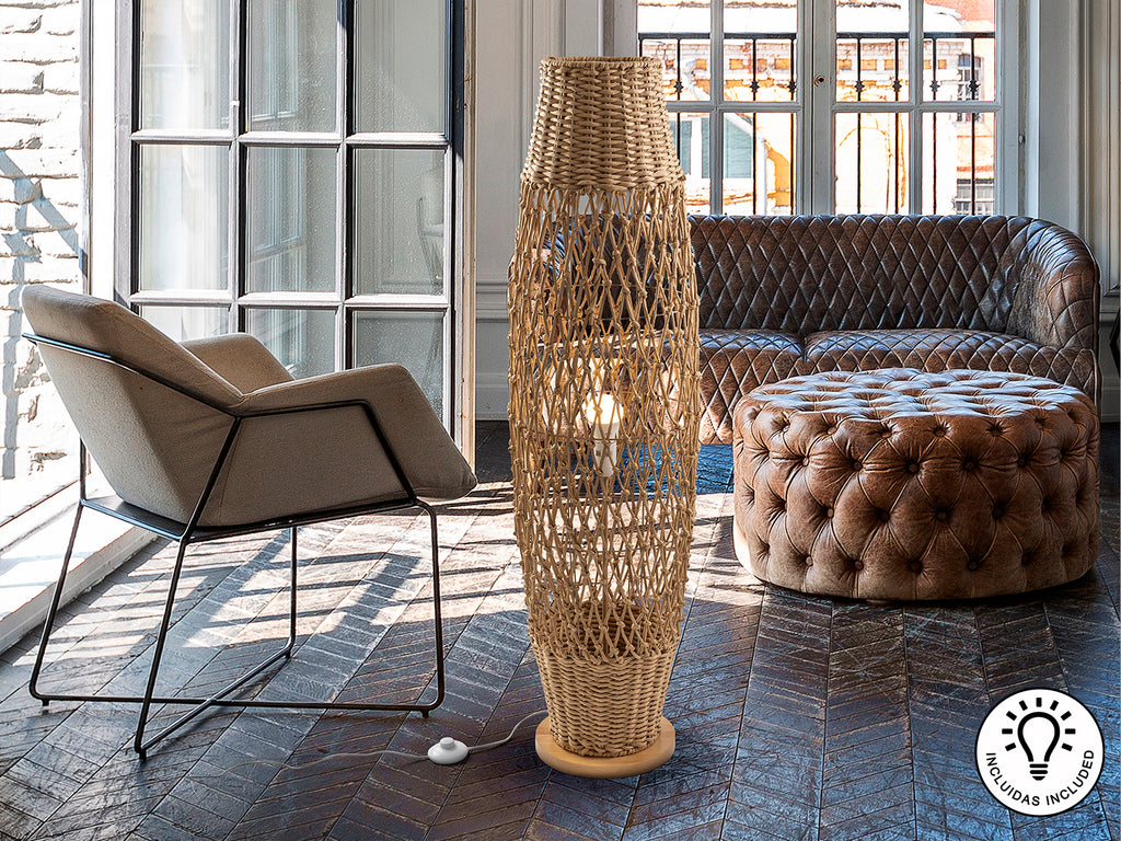 Lámpara de Pie YAIZA Beige - Schuller - Diseño Moderno | luzguru.com