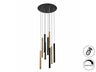 Schuller 373272 - Lámpara Varas 9 Luces Oro/Negro - luzguru.com