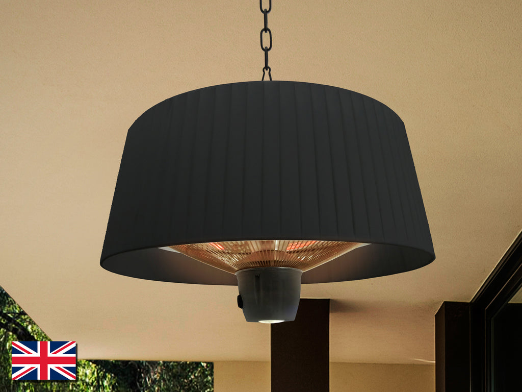 Estufa de Suspensión Schuller Heat Vintage - Negra 1500W | luzguru.com