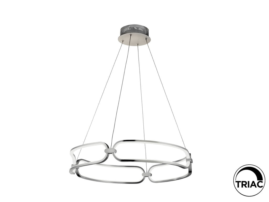 Lámpara Moderna Cromada Colette - Schuller - luzguru.com