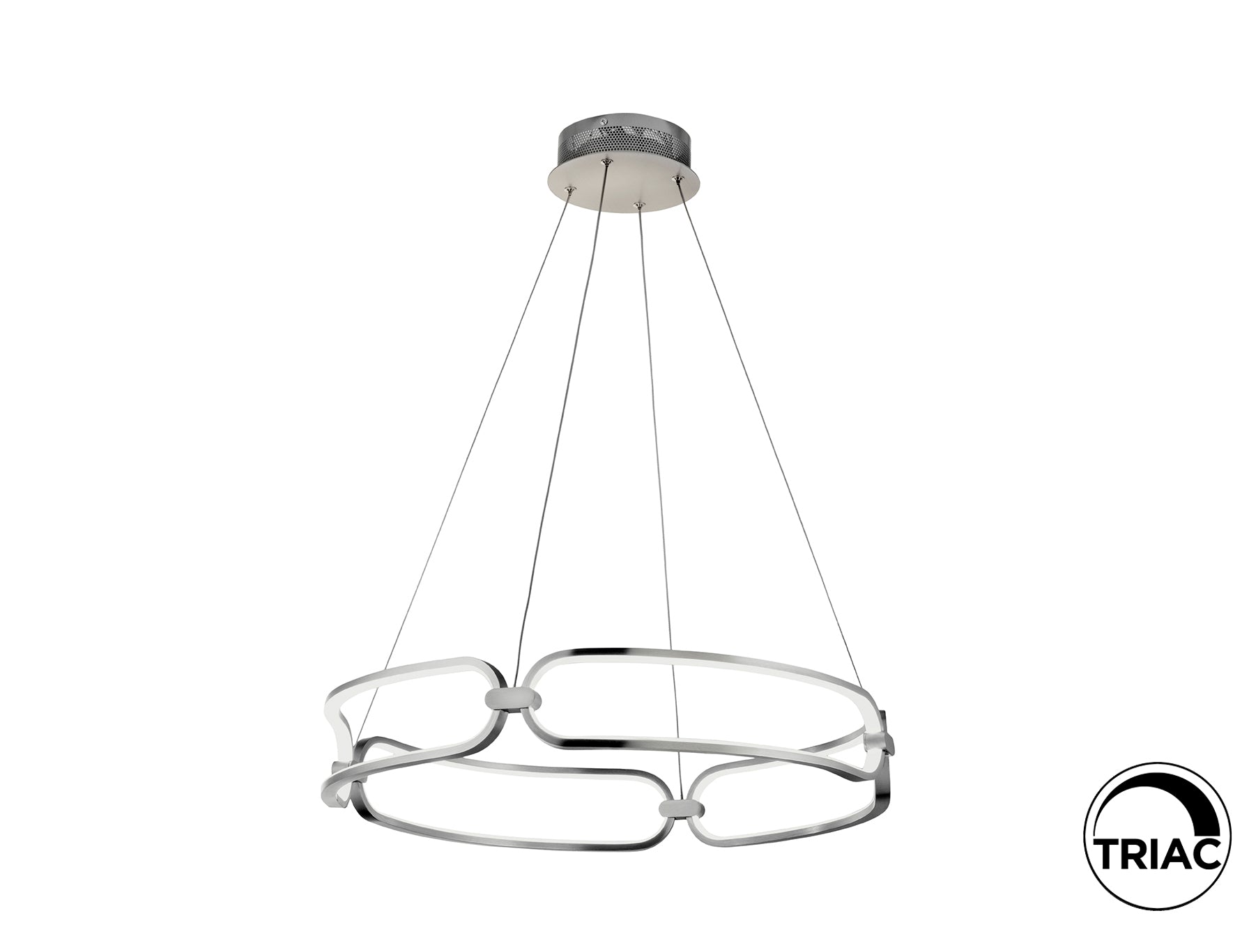 Lámpara Moderna Cromada Colette - Schuller - luzguru.com