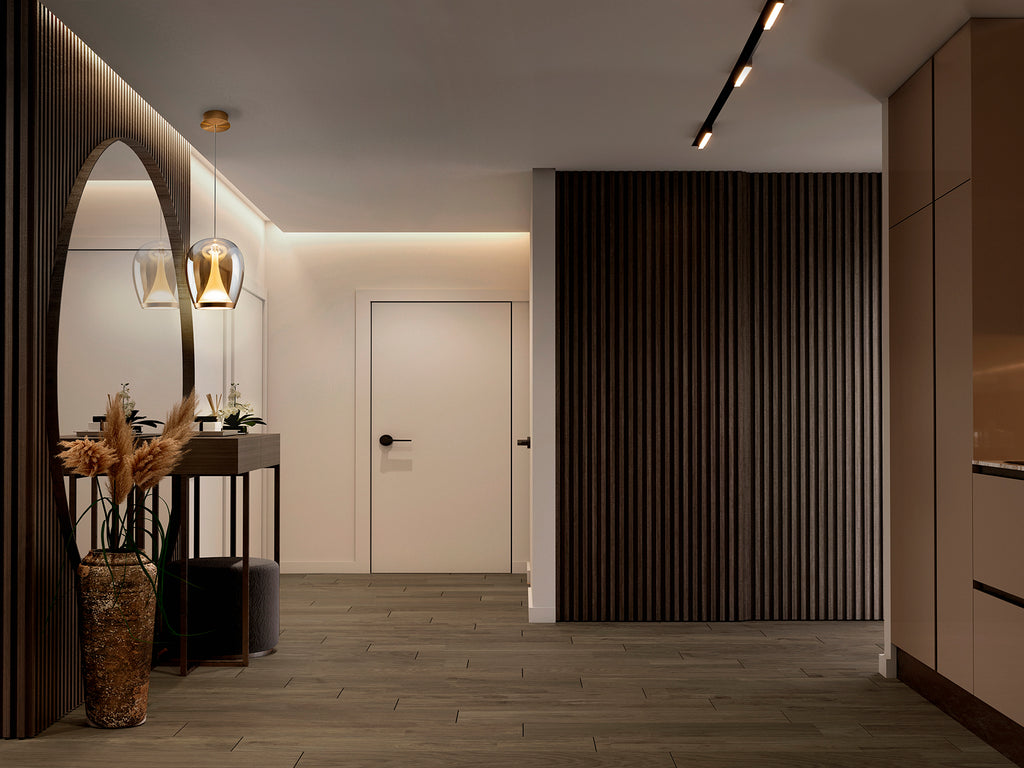 Lámpara Suspiro Dorado SCHULLER 724524 - Detalle de la elegante lámpara de aluminio y cristal soplado ámbar, con altura regulable (45-180cm) y luz cálida 3000K.  Iluminación sofisticada para tu hogar.
