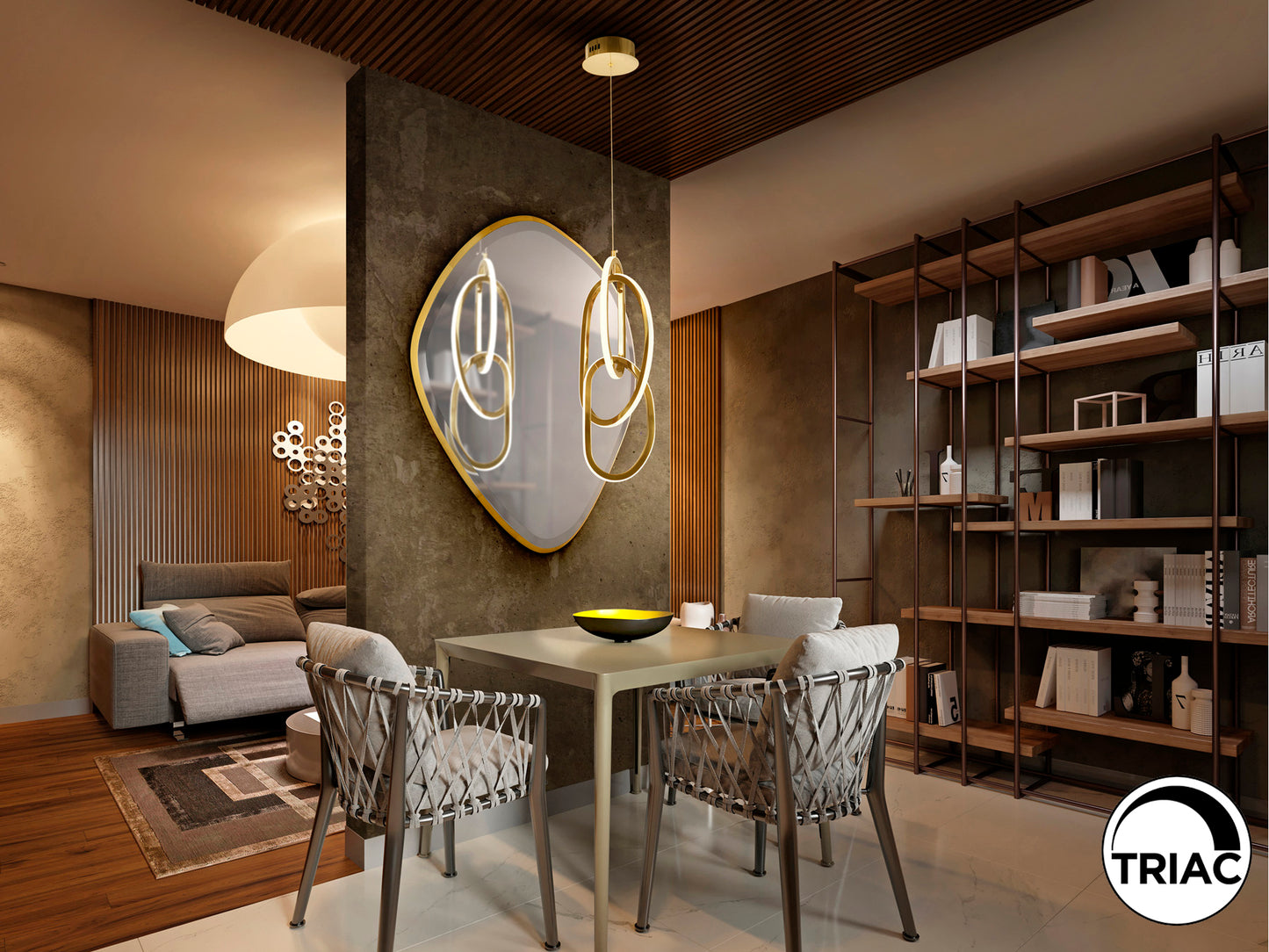 Lámpara de techo Nexo Oro - Schuller - Iluminación Moderna | luzguru.com