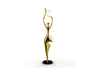 Figura decorativa El Árbol, diseño Schuller, acabado oro brillo, luzguru.com