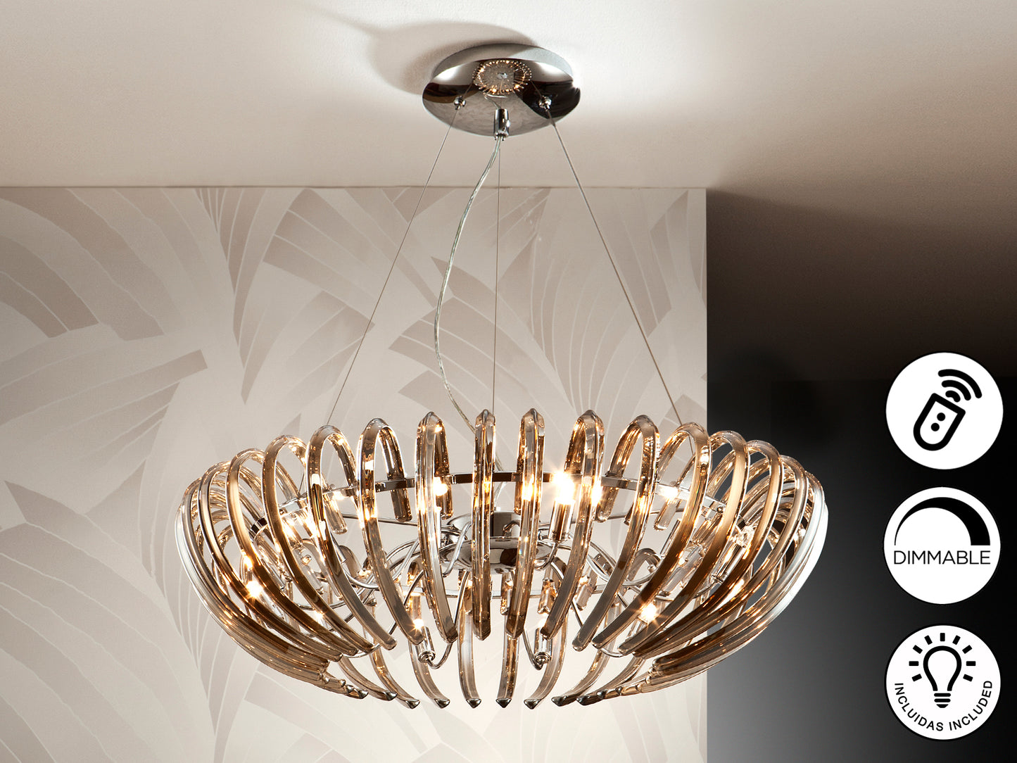 Lámpara de Techo Ariadna Champagne - Schuller - Calidad Premium | luzguru.com