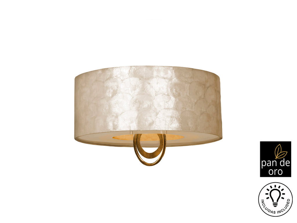 Schuller 716478 - Plafón Edén Ø55cm Oro - luzguru.com