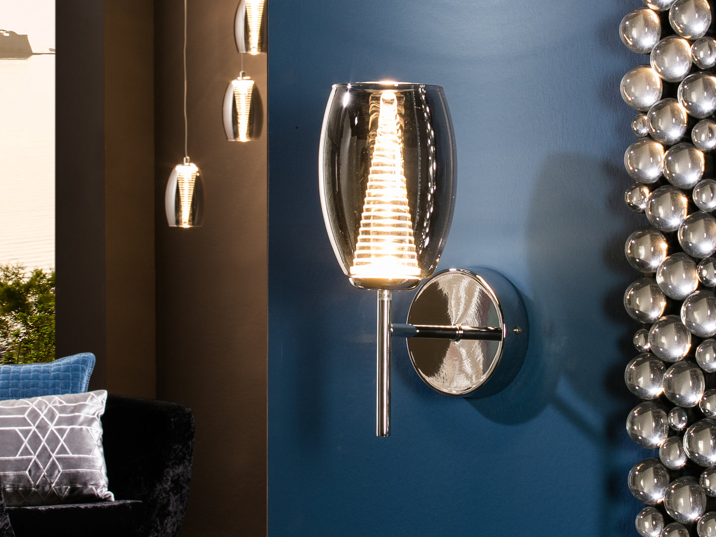 Aplique LED Moderno Cromo - Schuller Nebula | luzguru.com