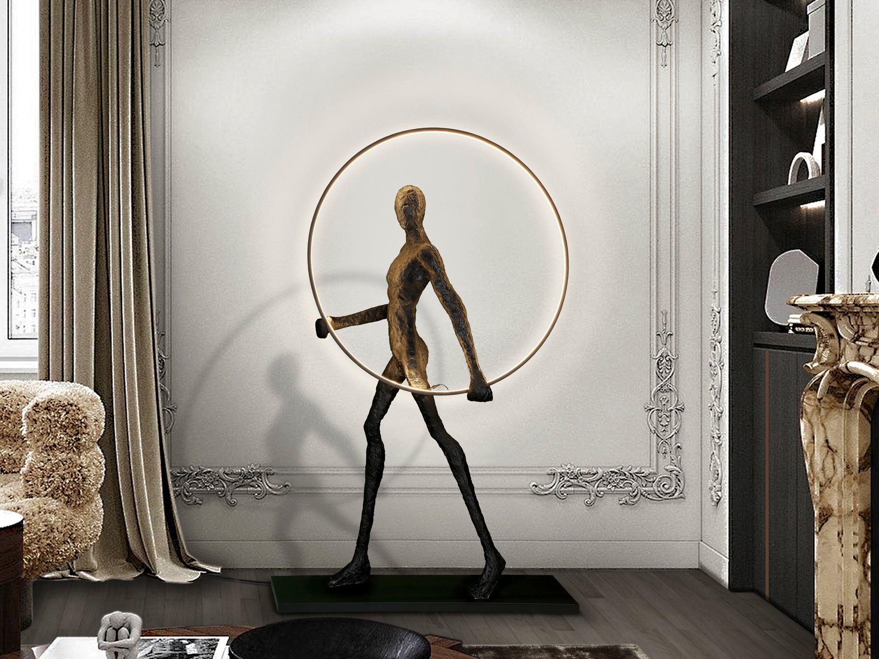 Figura Decorativa Caminante Negra - Schuller - luzguru.com