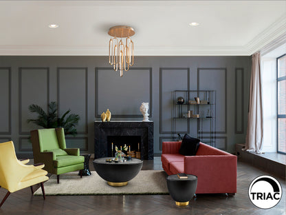 Lámpara de Techo Colette Oro Rosa - Schuller - Iluminación Moderna | luzguru.com