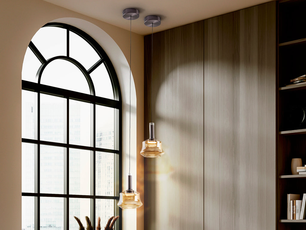 Lámpara de diseño Scarlet Ámbar - Schuller - luzguru.com