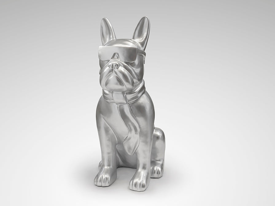 Figura Bulldog Francés Grande Plata - Schuller | luzguru.com