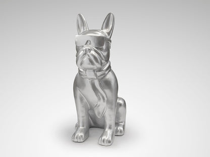 Figura Bulldog Francés Grande Plata - Schuller | luzguru.com
