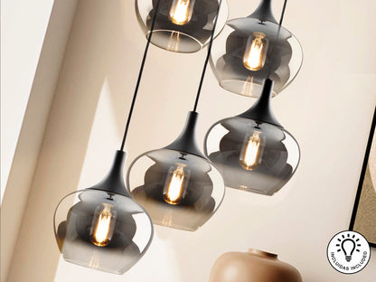 Lámpara de Techo Moderna 5 Luces - Schuller Opaz - luzguru.com